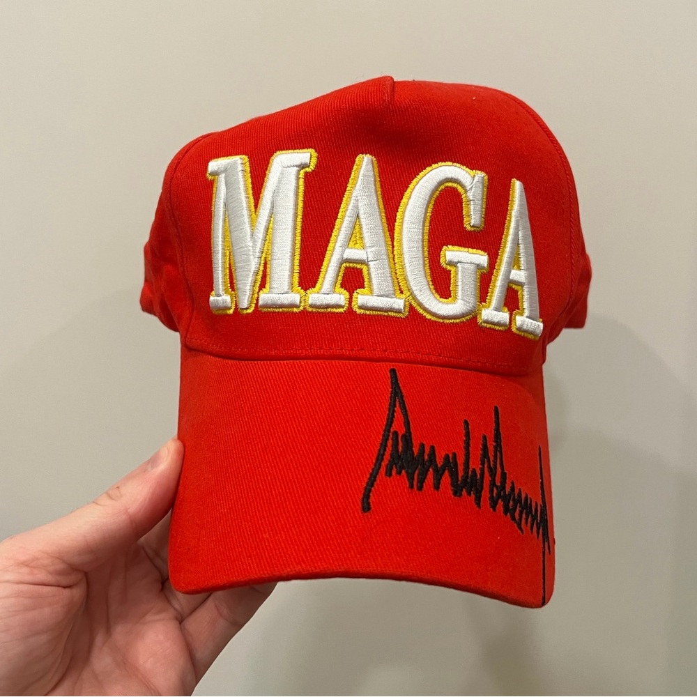 Red MAGA Cap with Signature